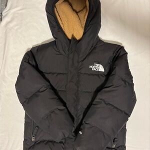 The North Face Black Jacket with Tan Lining